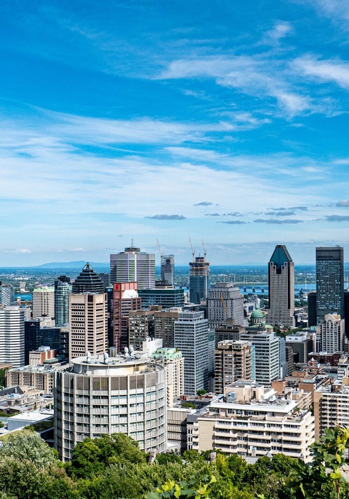 Vue urbaine d’une métropole nord-américaine